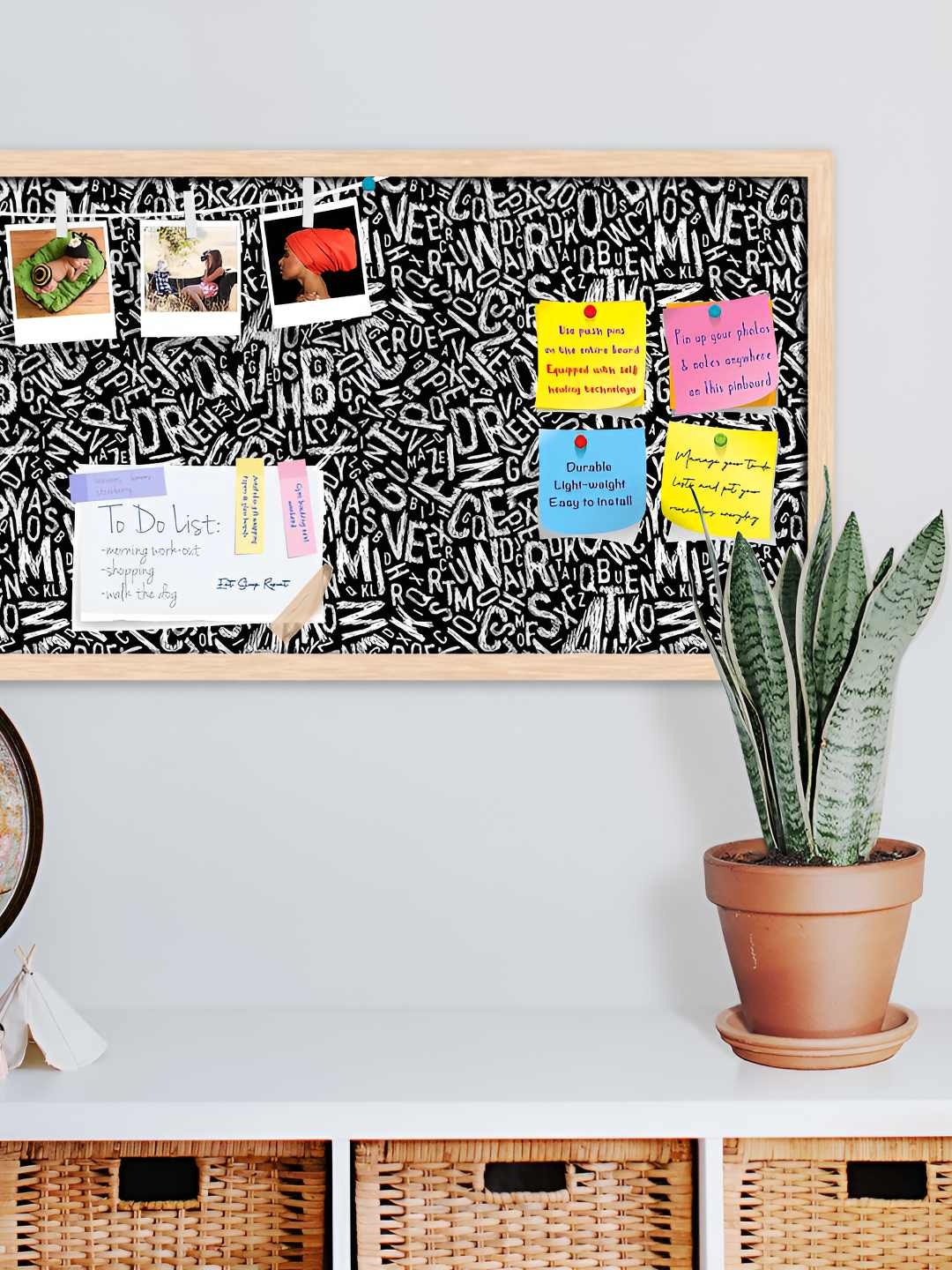 

ArtzFolio Wooden Notice Pin Board, Multi