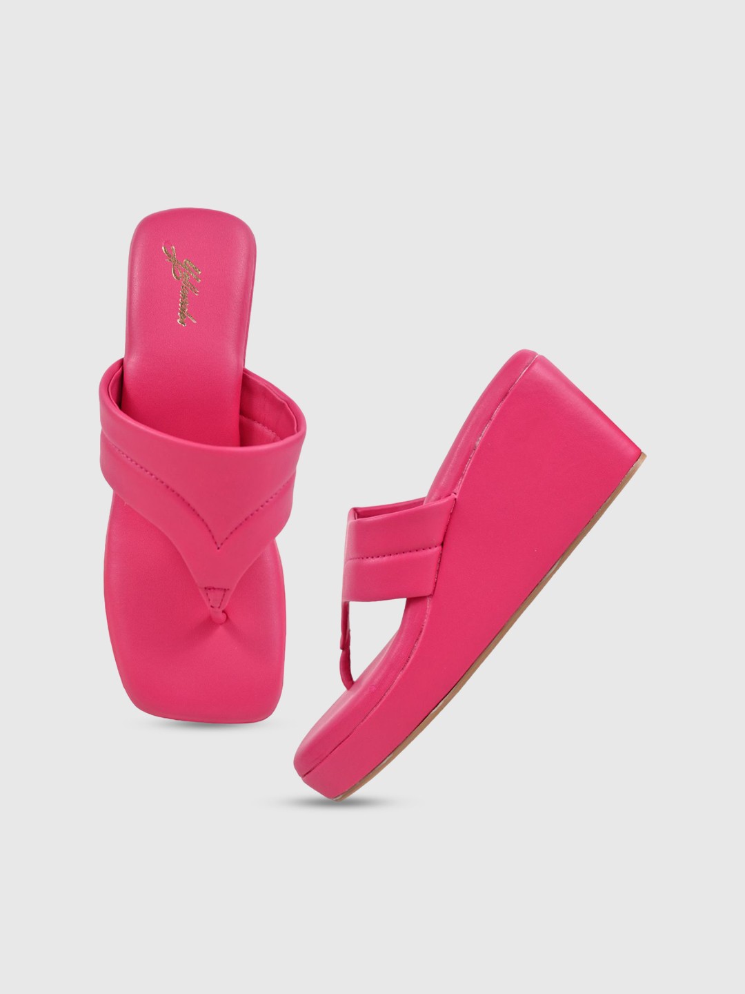 

yellowsoles Women Open Toe Wedge Sandals, Pink