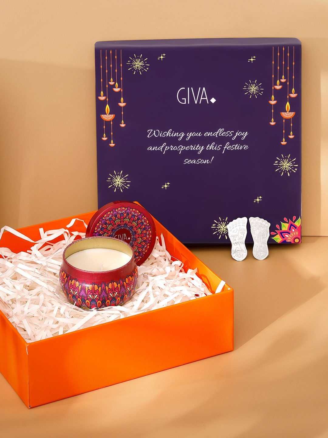 

GIVA Silver Toned & Violet 3 Pieces Glossy Home Gift Set