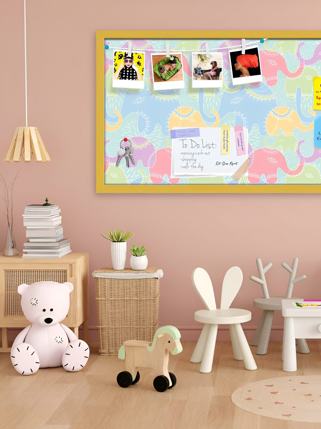 

ArtzFolio Wooden Notice Pin Board, Multi