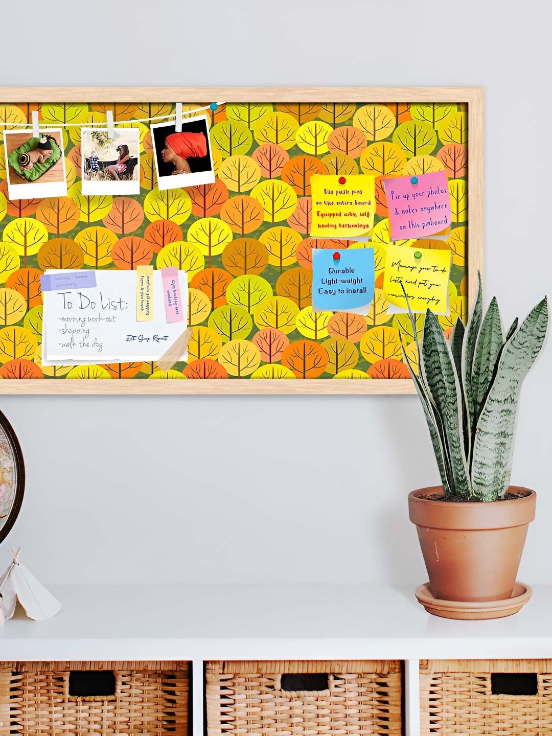 

ArtzFolio Wooden Notice Pin Board, Multi