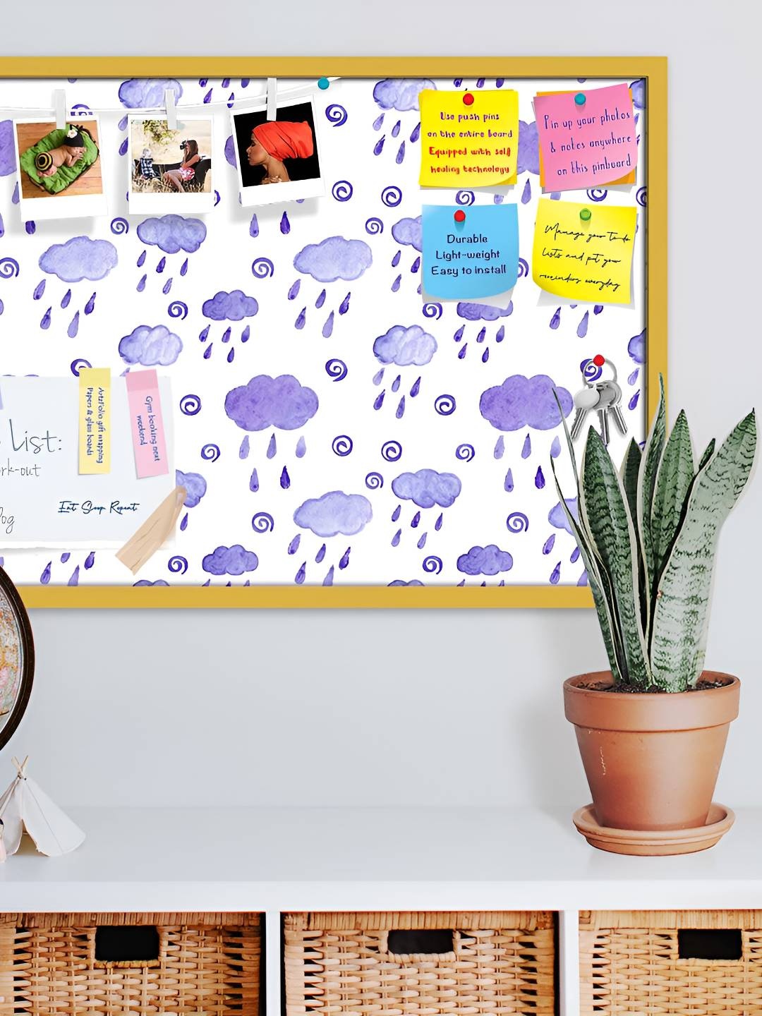 

ArtzFolio Wooden Notice Pin Board, Multi