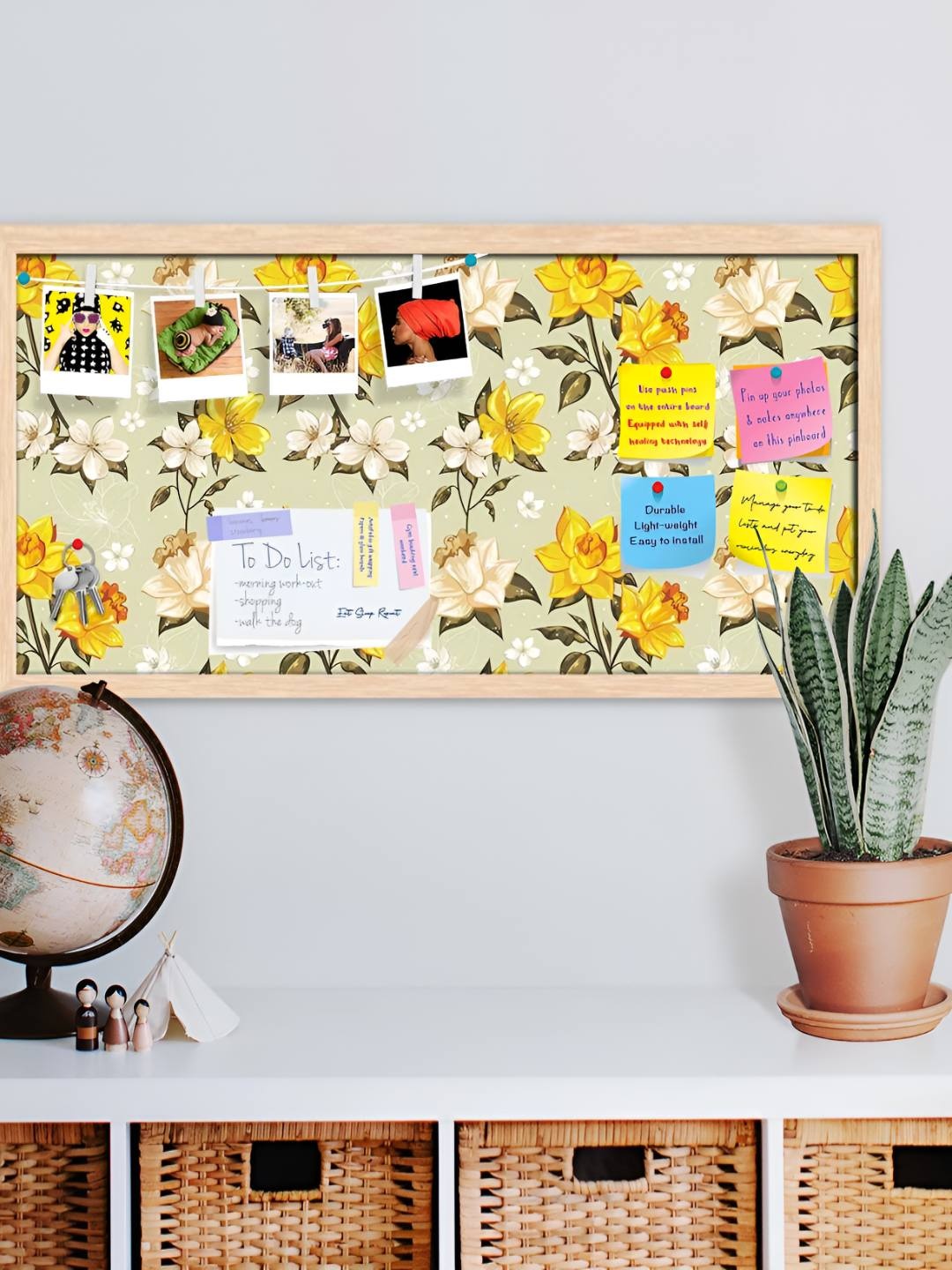 

ArtzFolio Wooden Notice Pin Board, Multi