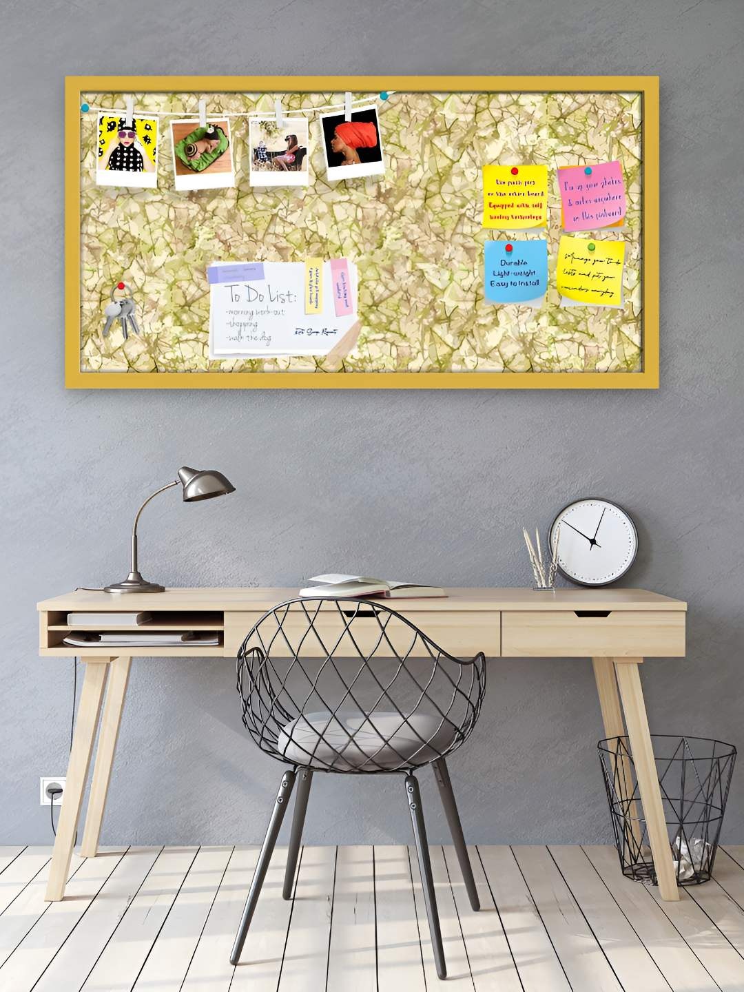 

ArtzFolio Wooden Notice Pin Board, Multi