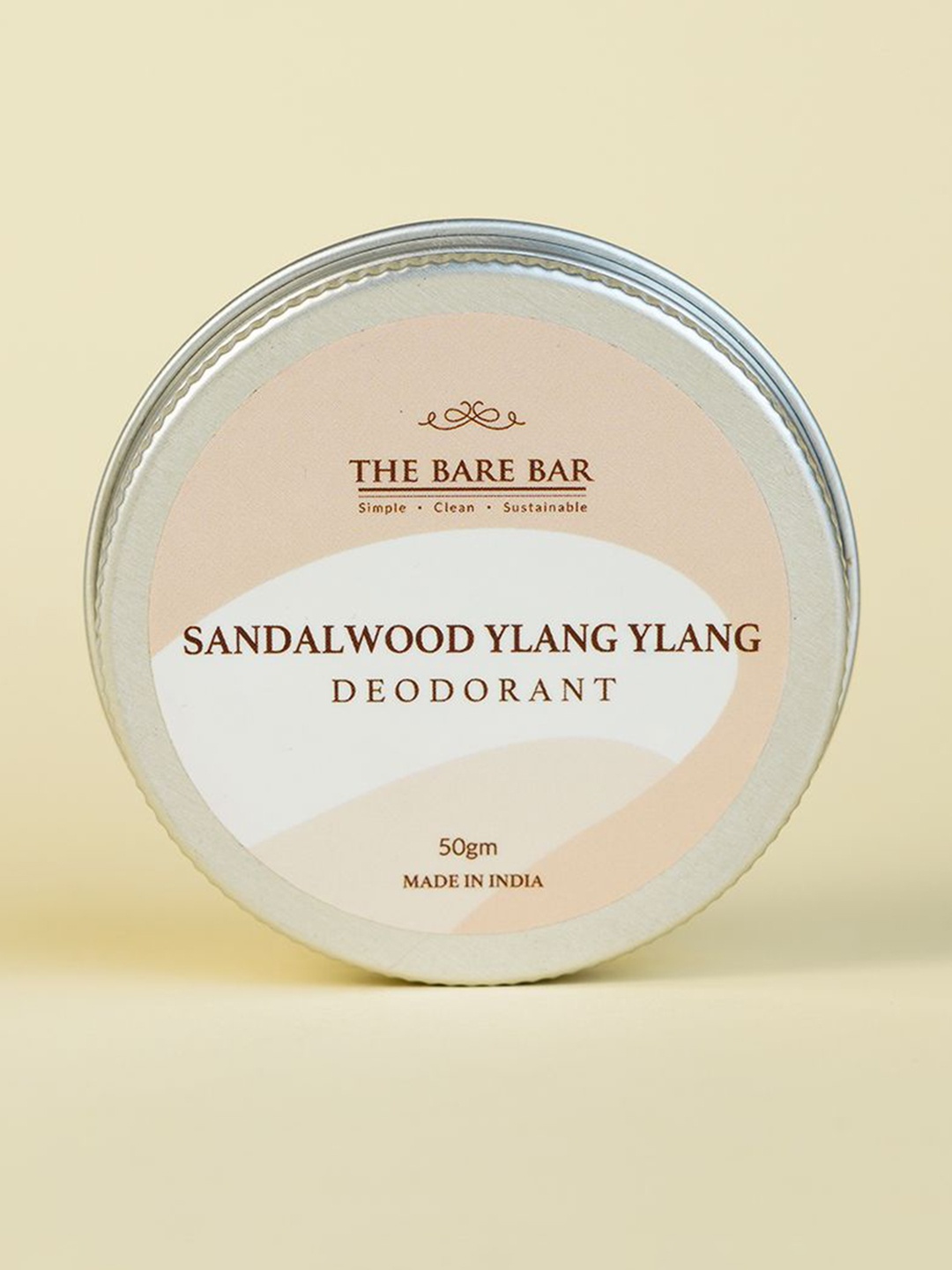 

The Bare Bar Sandalwood Ylang Ylang Deodorant- 50 g, Cream