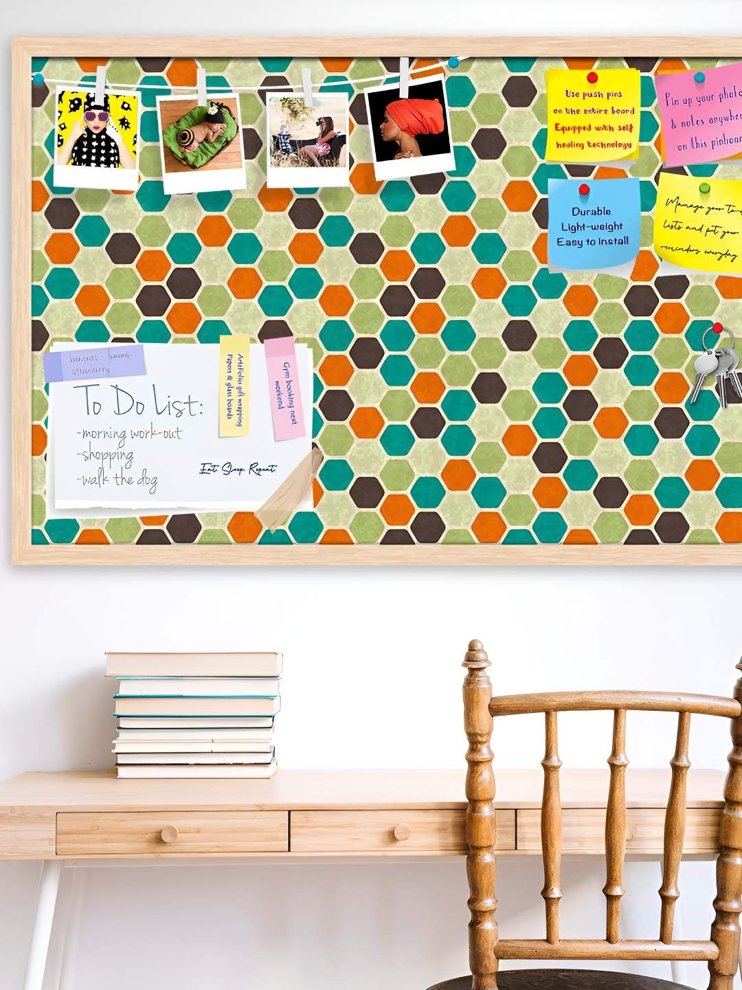 

ArtzFolio Wooden Notice Pin Board, Multi