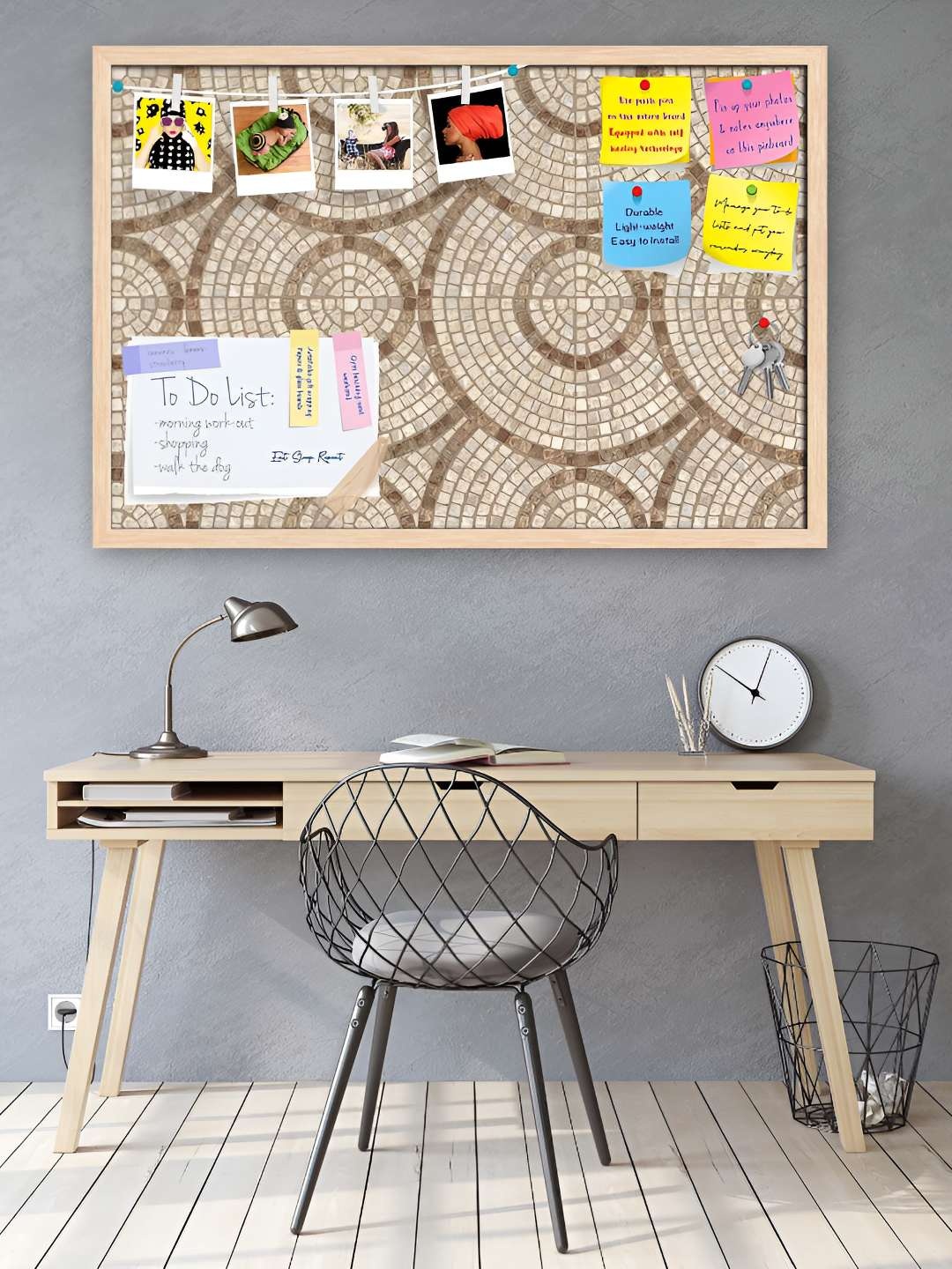 

ArtzFolio Wooden Notice Pin Board, Multi