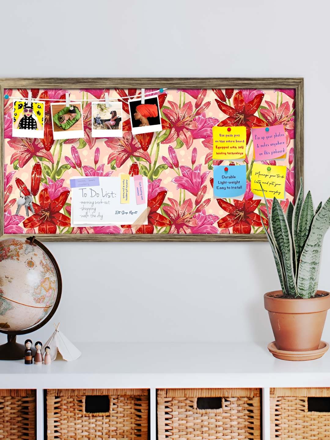 

ArtzFolio Wooden Notice Pin Board, Multi