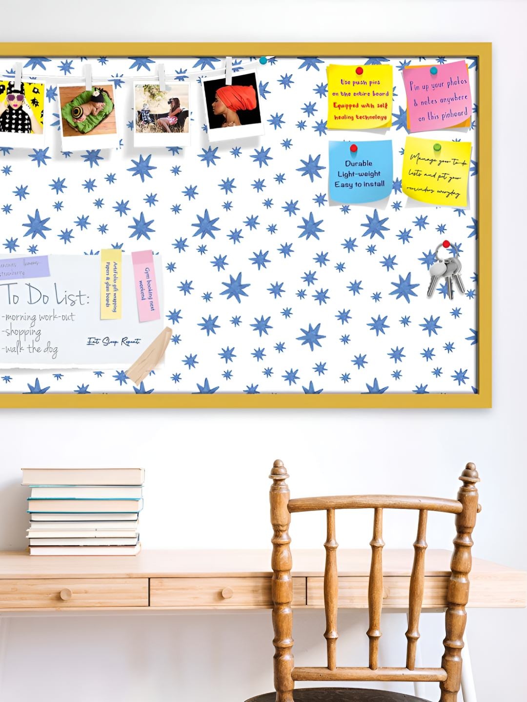 

ArtzFolio Wooden Notice Pin Board, Multi