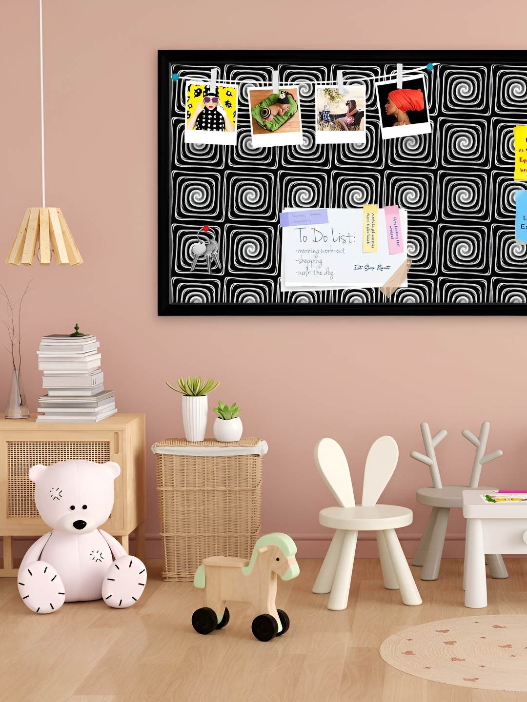 

ArtzFolio Wooden Notice Pin Board, Multi