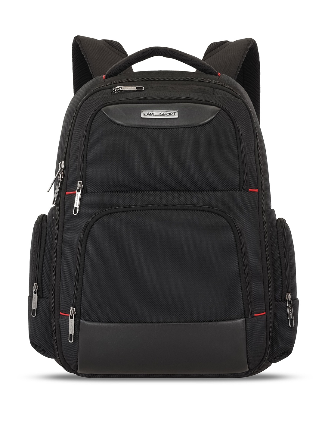 

LAVIE SPORT Unisex Medium Backpack with Compression Straps, Black