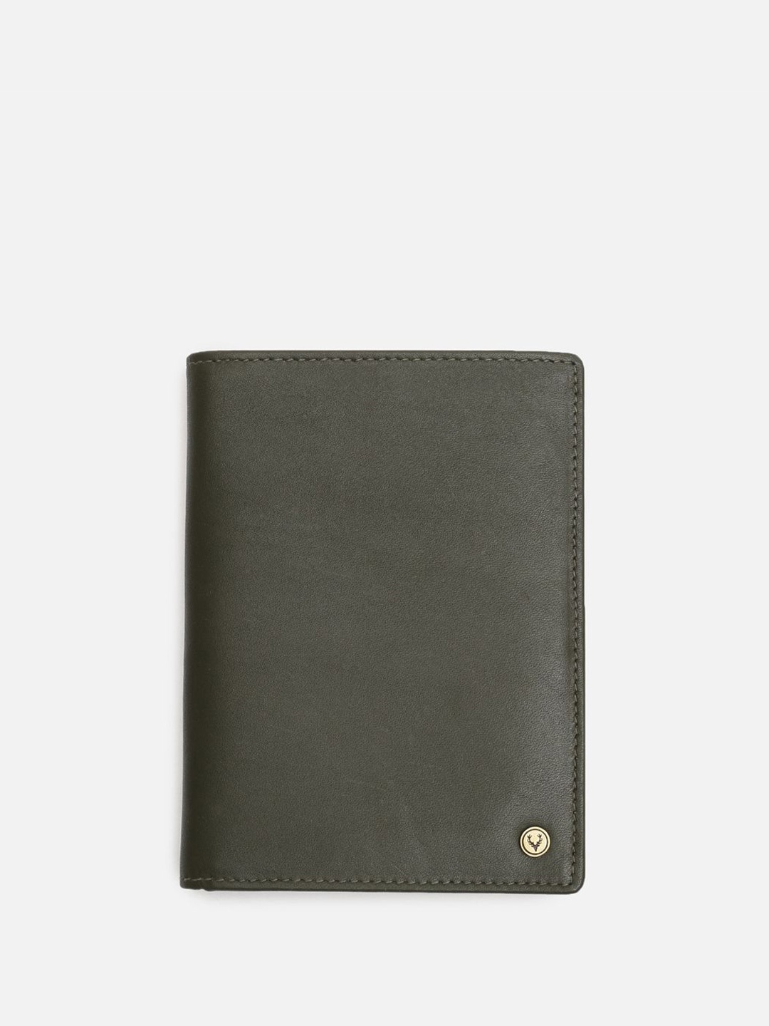 

Allen Solly Men Leather Two Fold Wallet, Olive