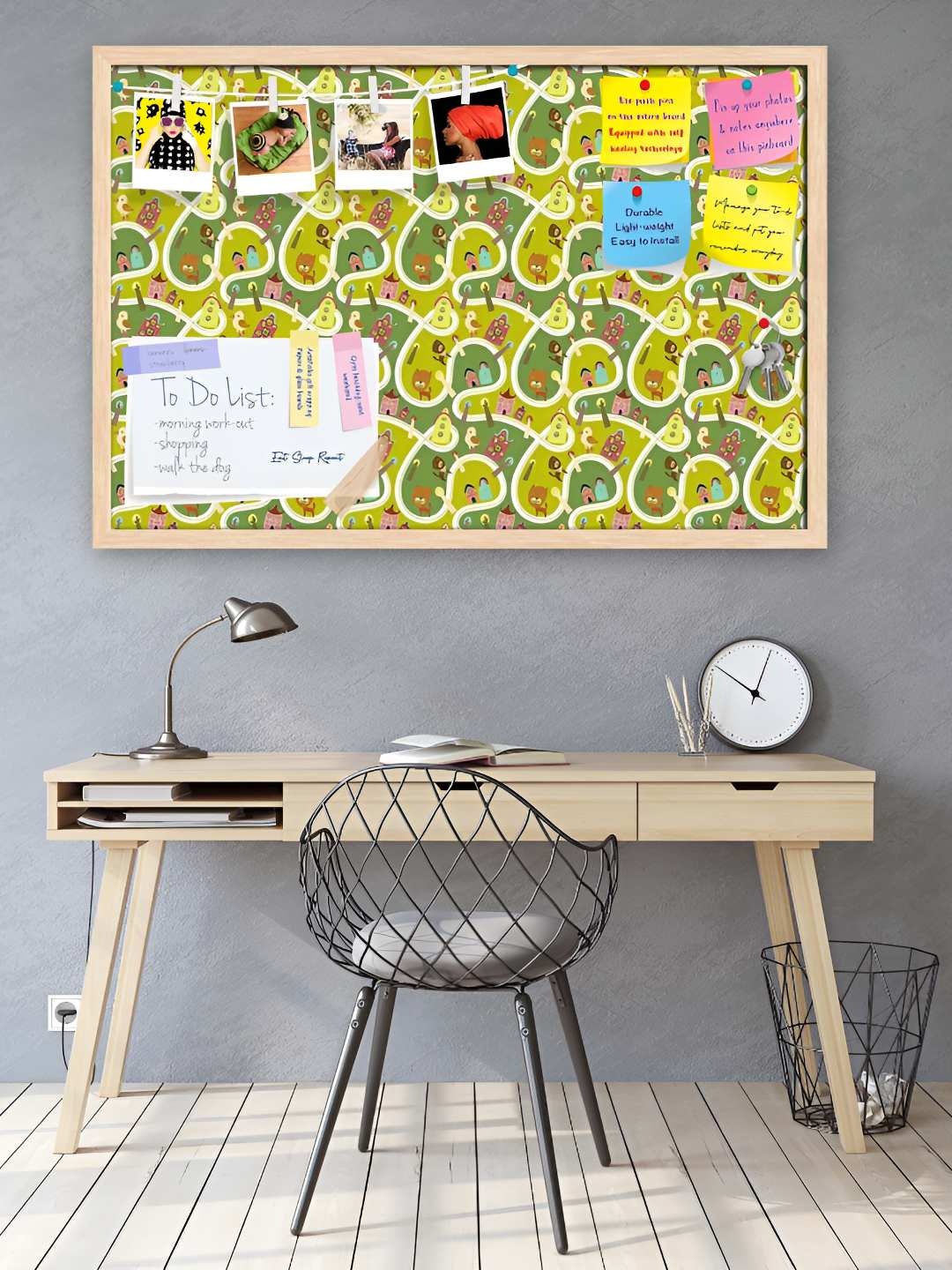 

ArtzFolio Wooden Notice Pin Board, Multi