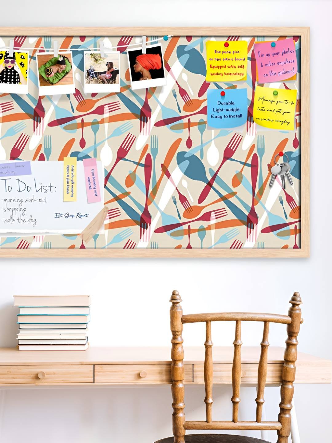 

ArtzFolio Wooden Notice Pin Board, Multi