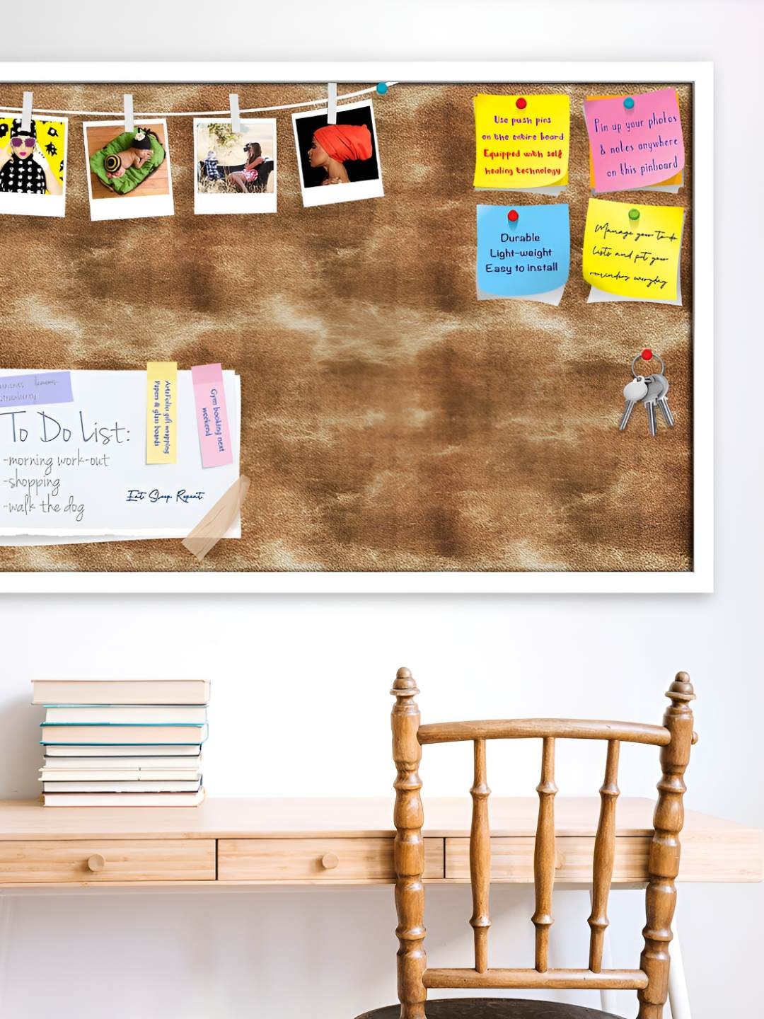 

ArtzFolio Wooden Notice Pin Board, Multi