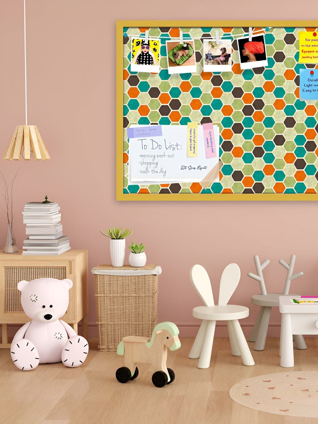 

ArtzFolio Wooden Notice Pin Board, Multi