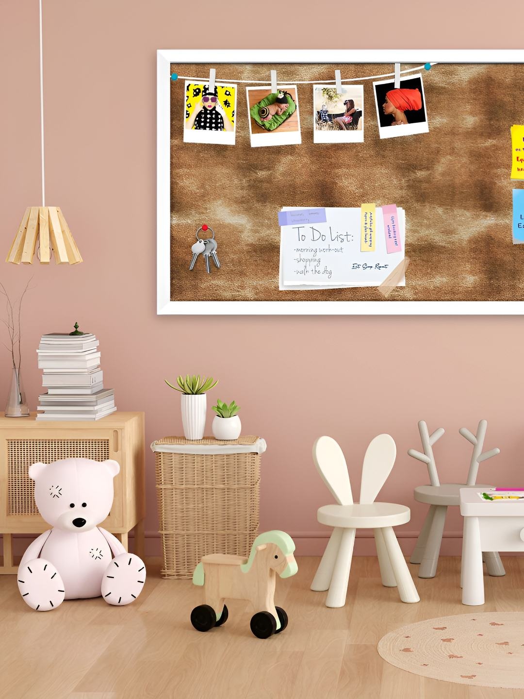 

ArtzFolio Wooden Notice Pin Board, Multi