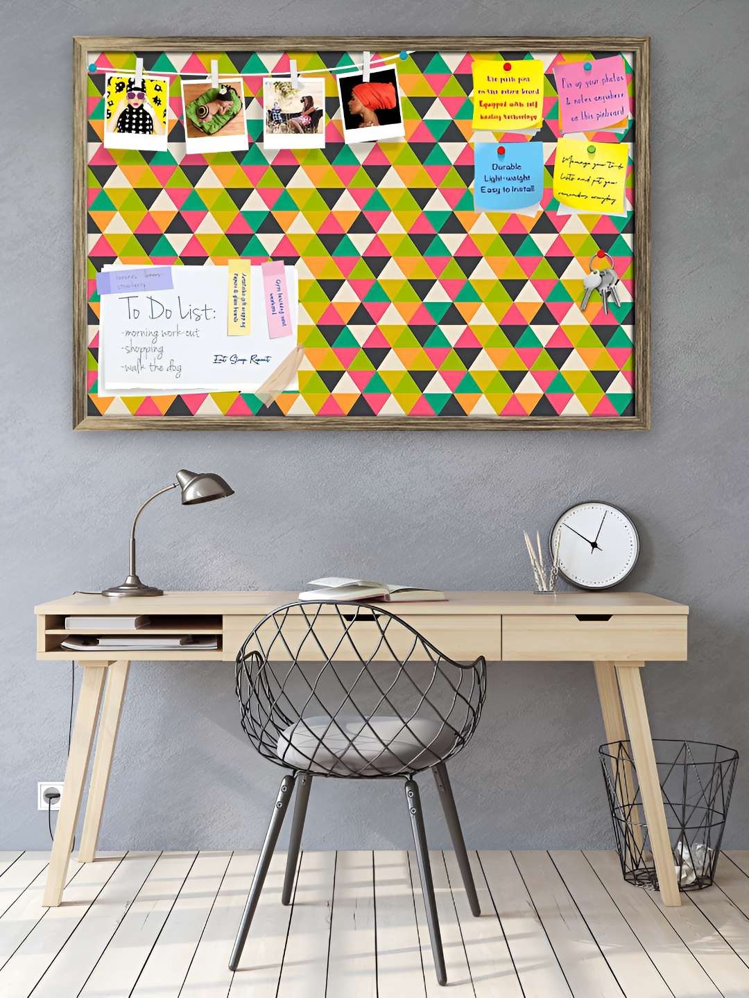 

ArtzFolio Wooden Notice Pin Board, Multi