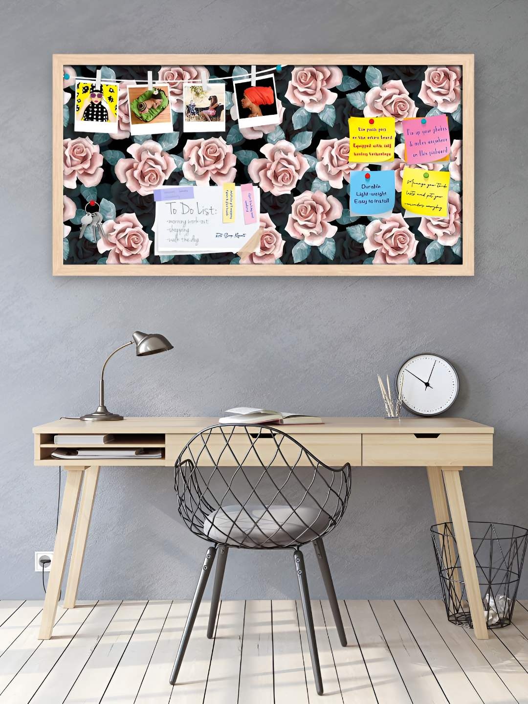 

ArtzFolio Wooden Notice Pin Board, Multi