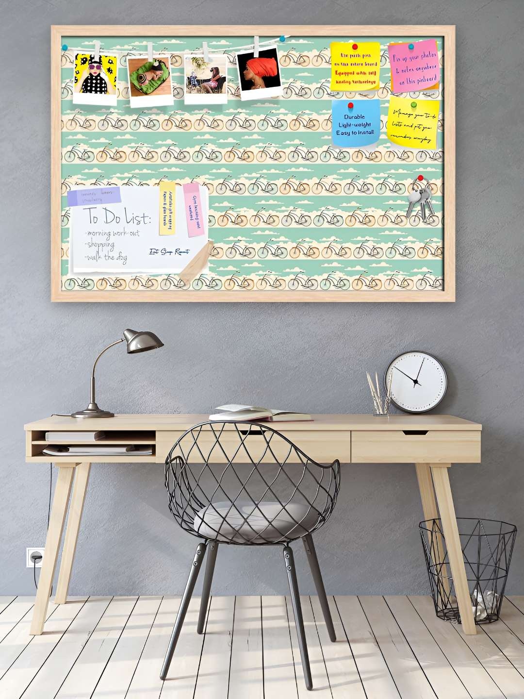 

ArtzFolio Wooden Notice Pin Board, Multi