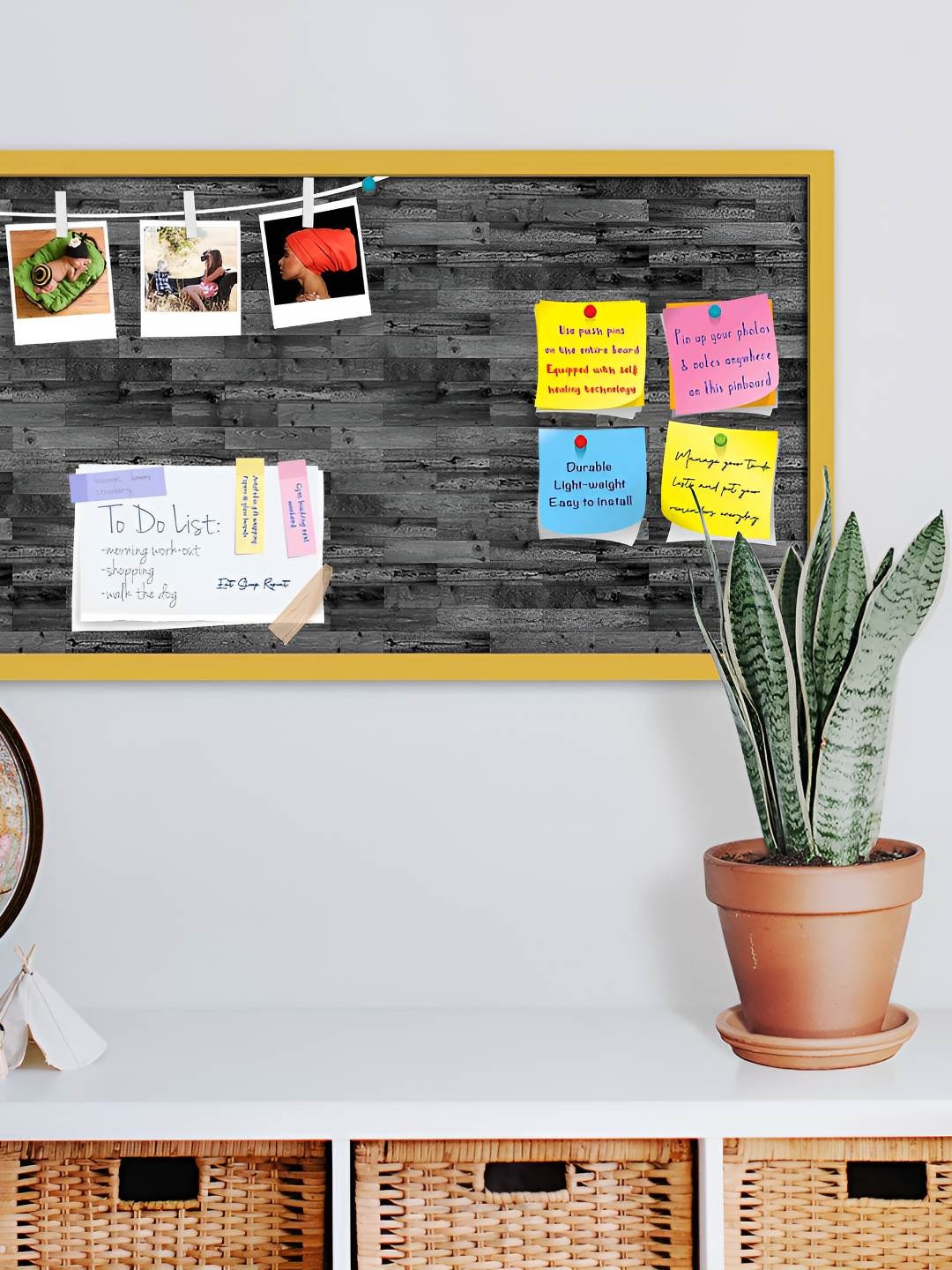 

ArtzFolio Wooden Notice Pin Board, Multi