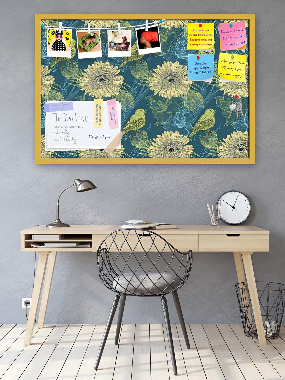 

ArtzFolio Wooden Notice Pin Board, Multi