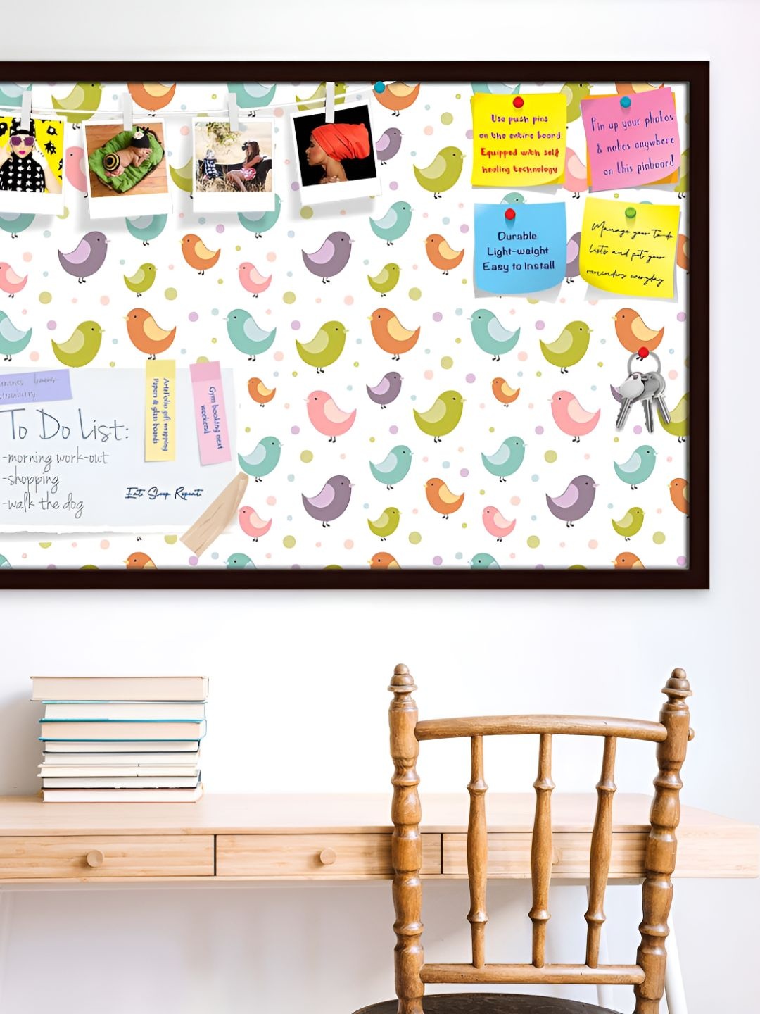 

ArtzFolio Wooden Notice Pin Board, Multi