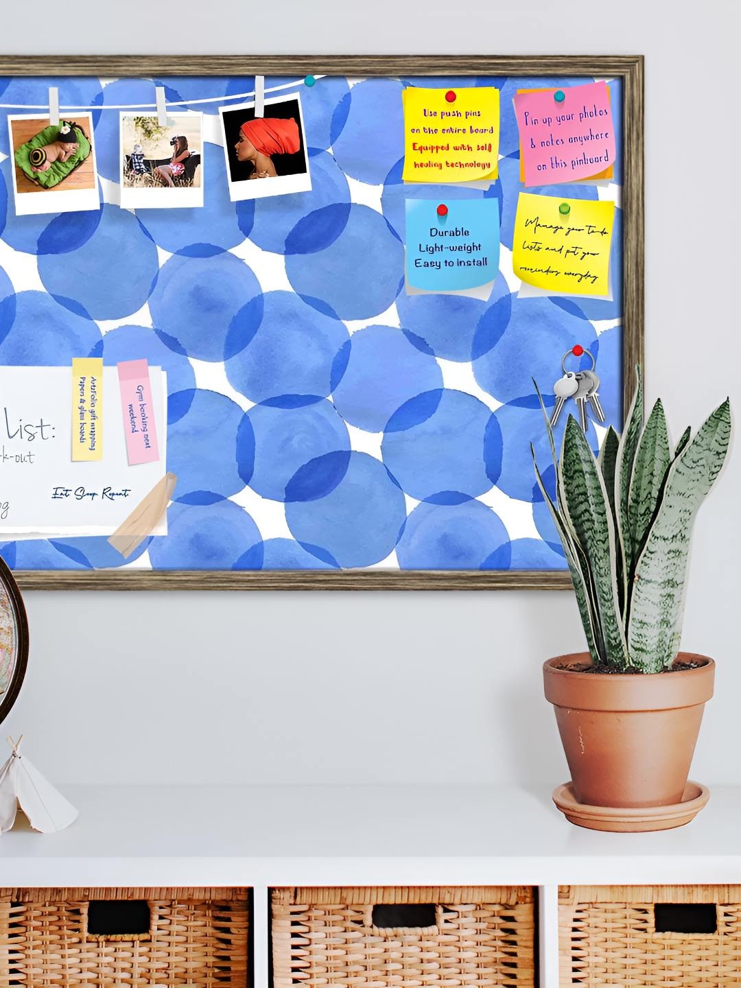 

ArtzFolio Wooden Notice Pin Board, Multi