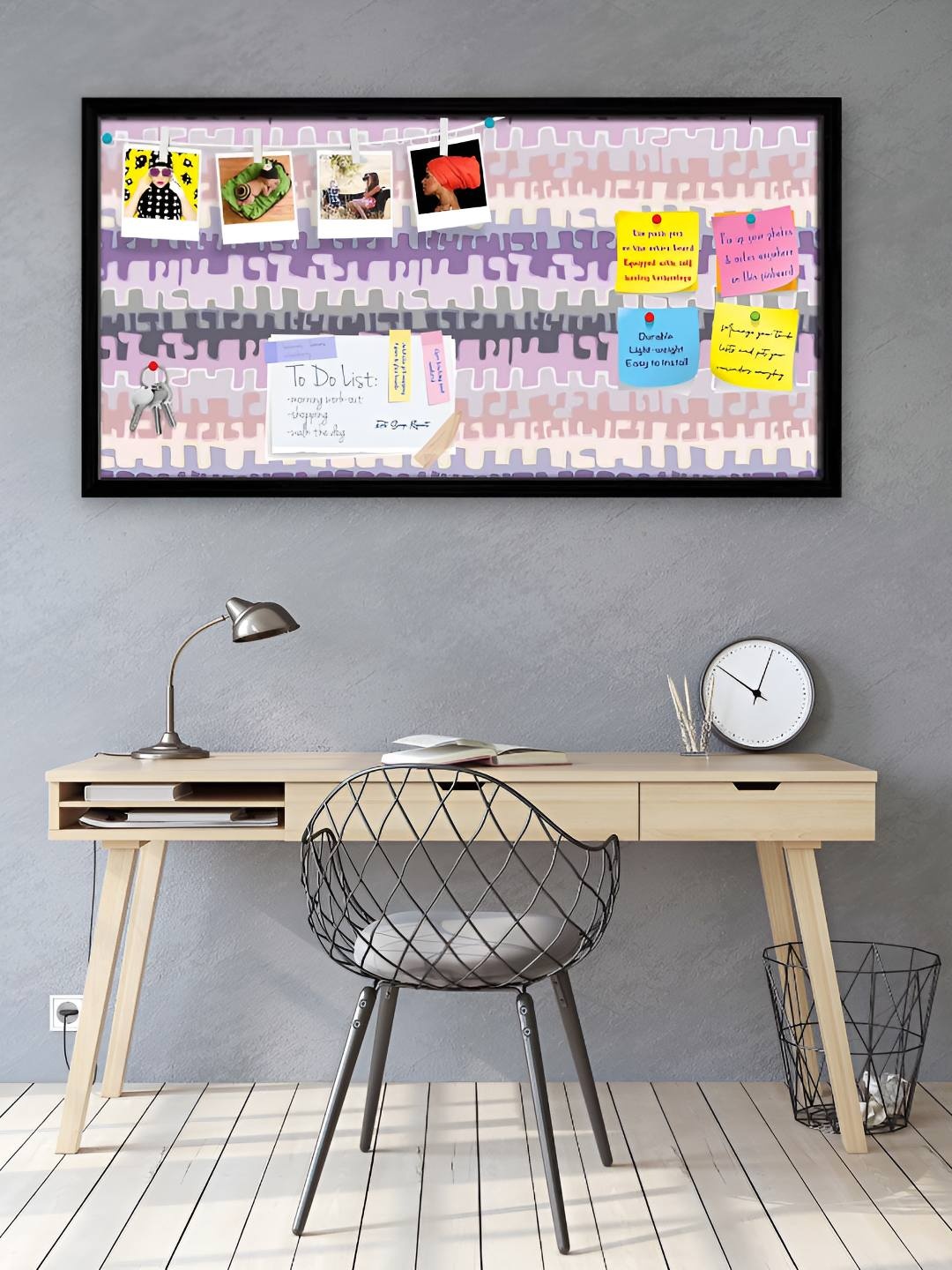 

ArtzFolio Wooden Notice Pin Board, Multi