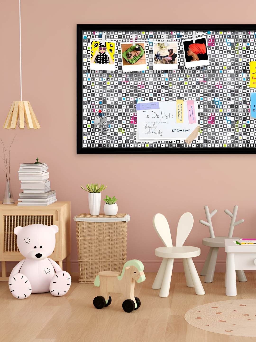 

ArtzFolio Wooden Notice Pin Board, Multi