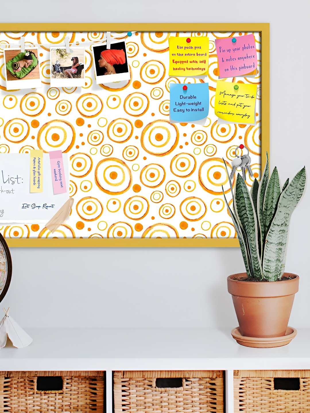 

ArtzFolio Wooden Notice Pin Board, Multi