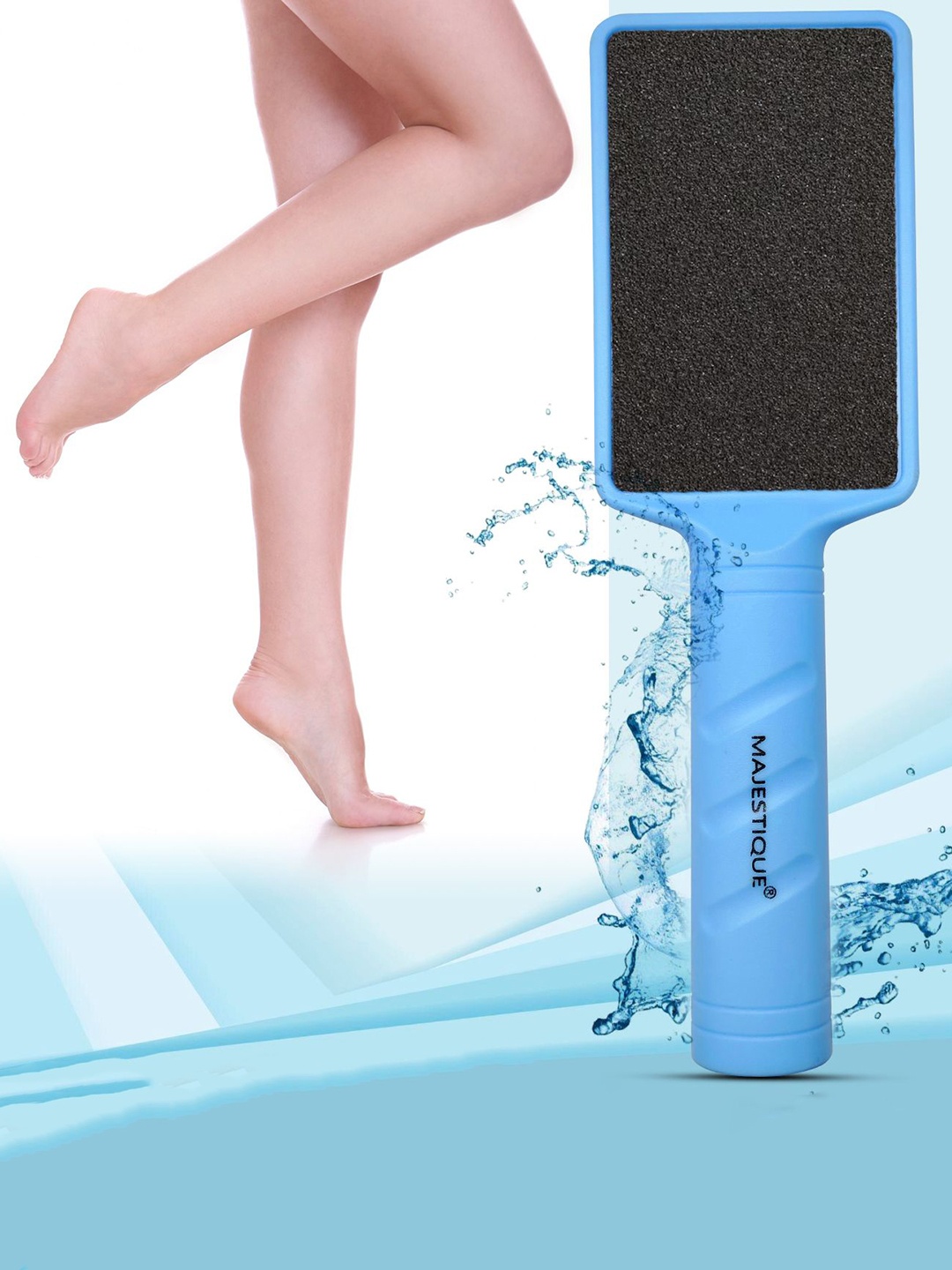 

MAJESTIQUE Dual Sided Large Foot Filer For Dead Skin Removal, Blue