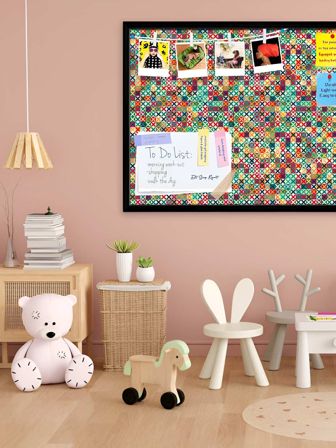 

ArtzFolio Wooden Notice Pin Board, Multi