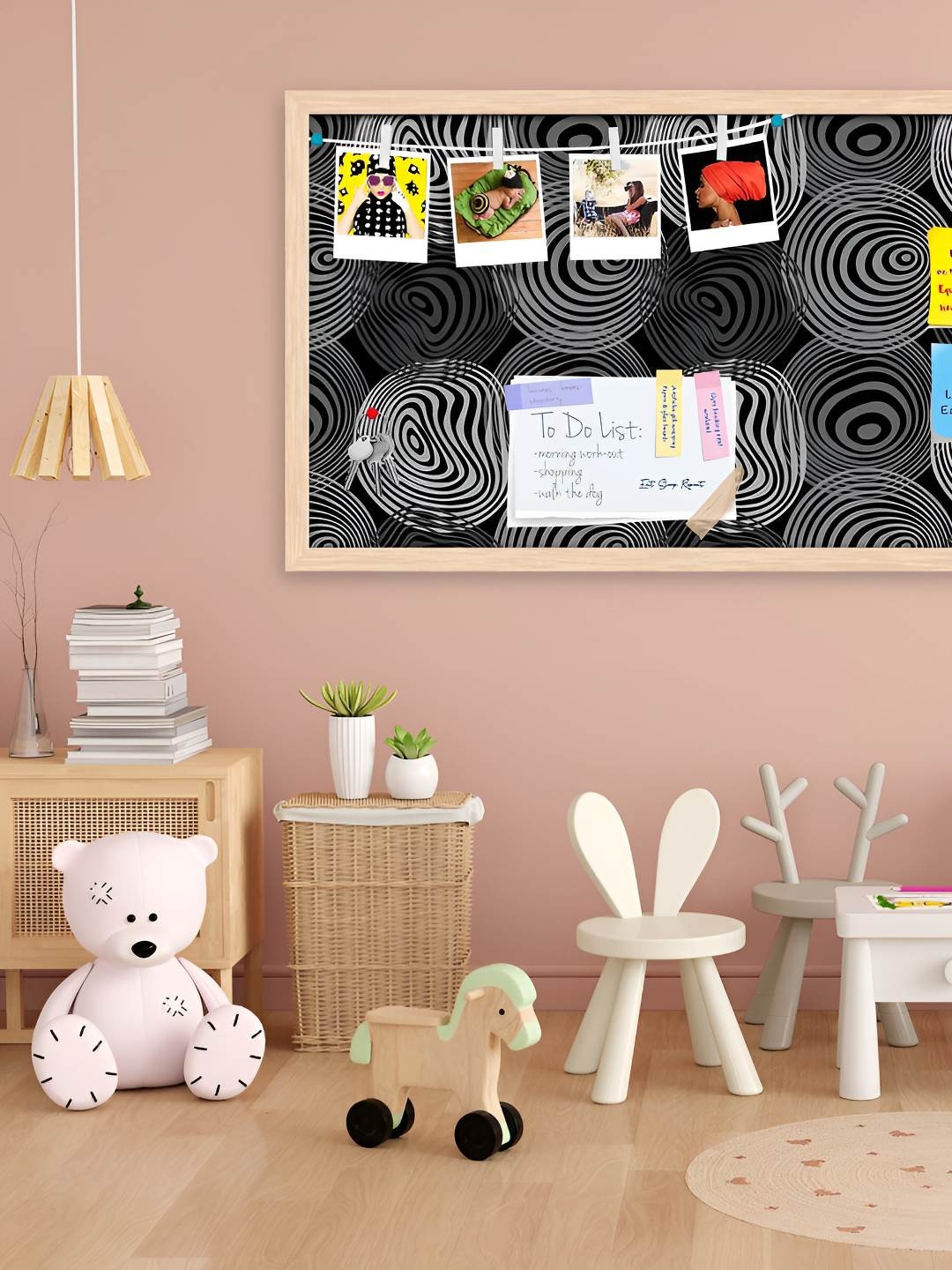 

ArtzFolio Wooden Notice Pin Board, Multi