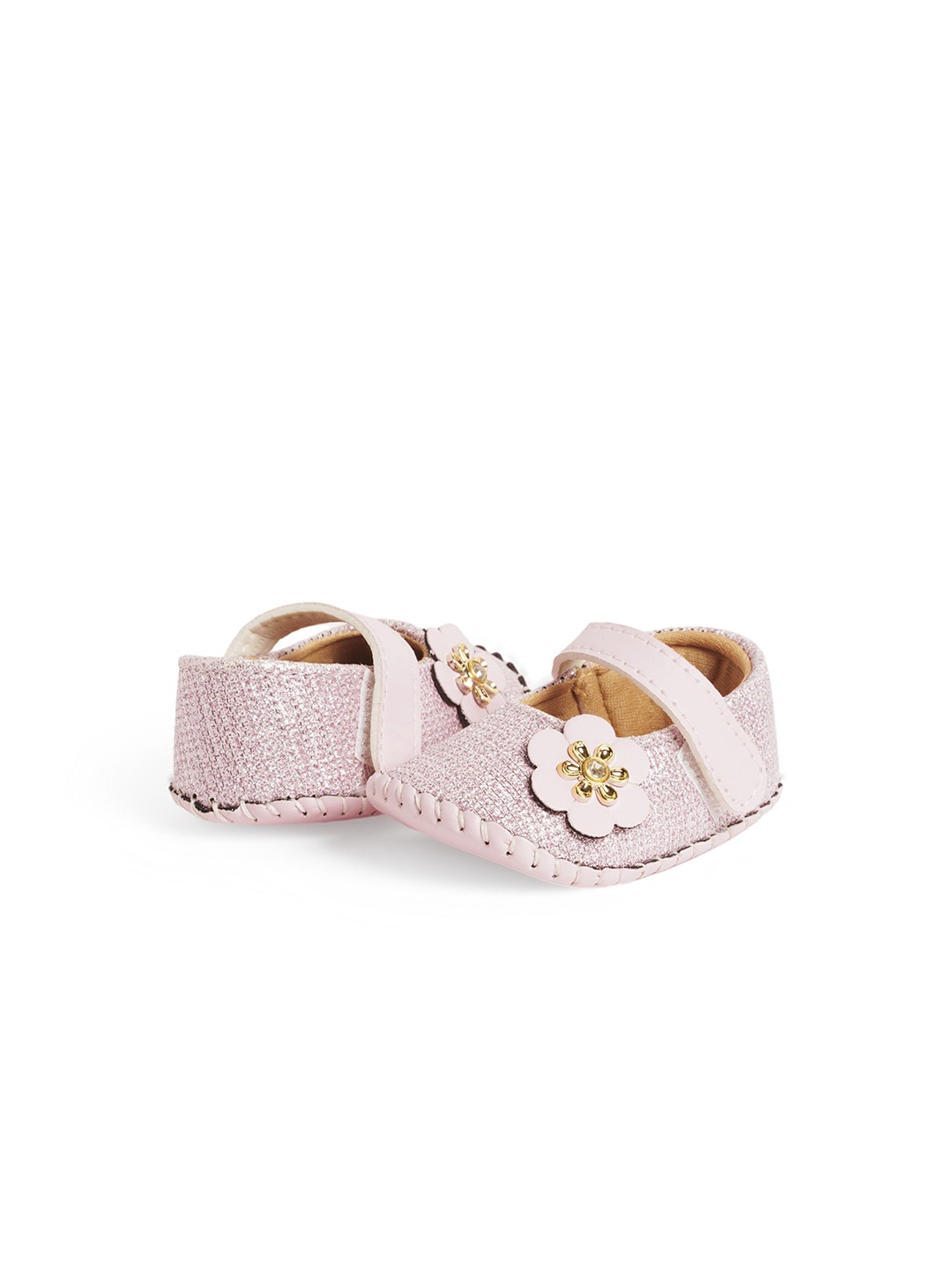 

CHiU Girls Cotton Booties, Pink