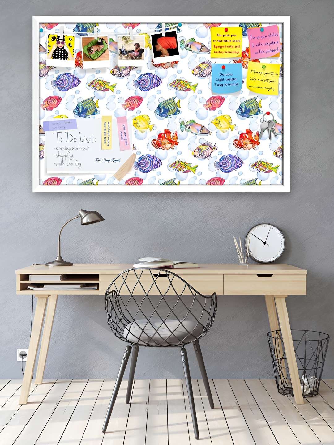 

ArtzFolio Wooden Notice Pin Board, Multi
