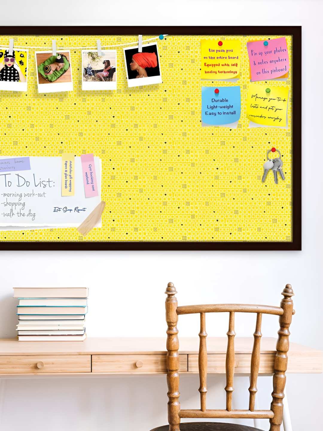 

ArtzFolio Wooden Notice Pin Board, Multi
