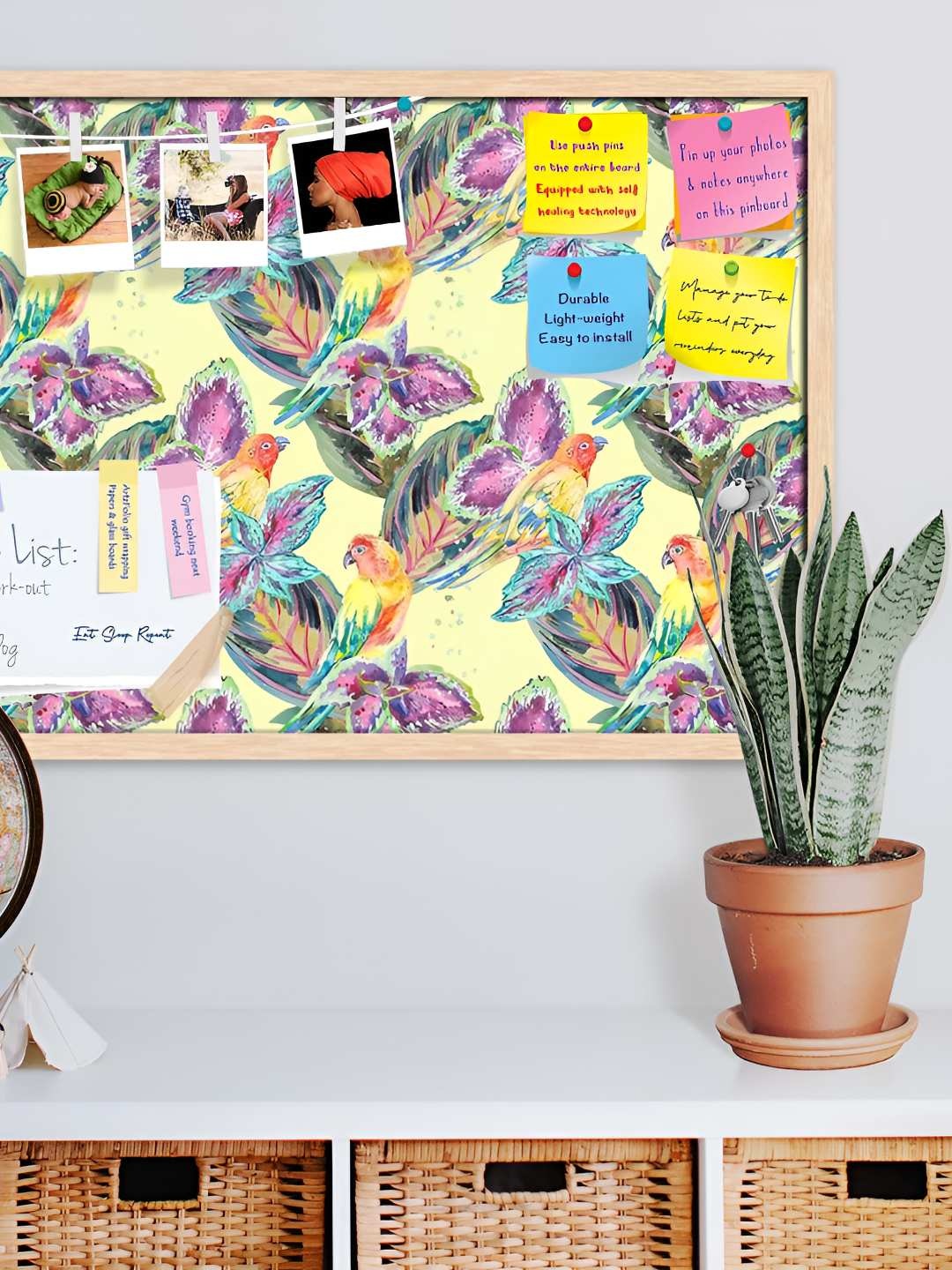 

ArtzFolio Wooden Notice Pin Board, Multi