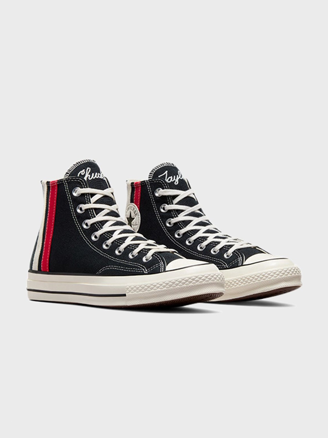 

Converse Unisex Chuck 70 Archival Stripes High Top Sneakers, Black