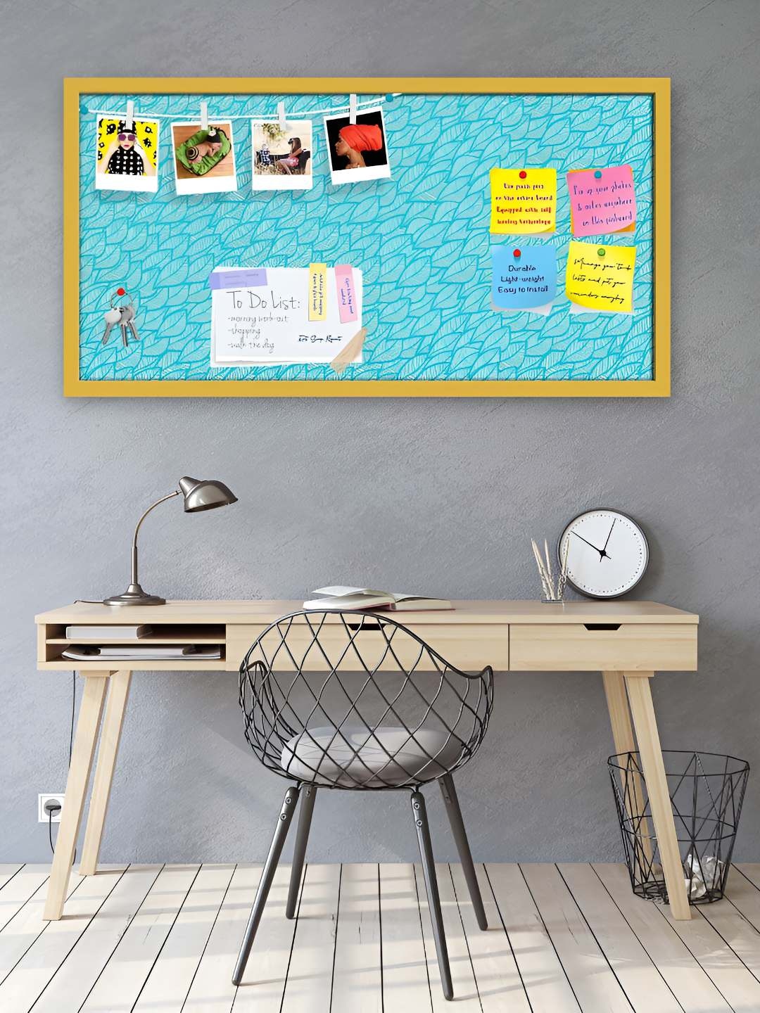 

ArtzFolio Wooden Notice Pin Board, Multi