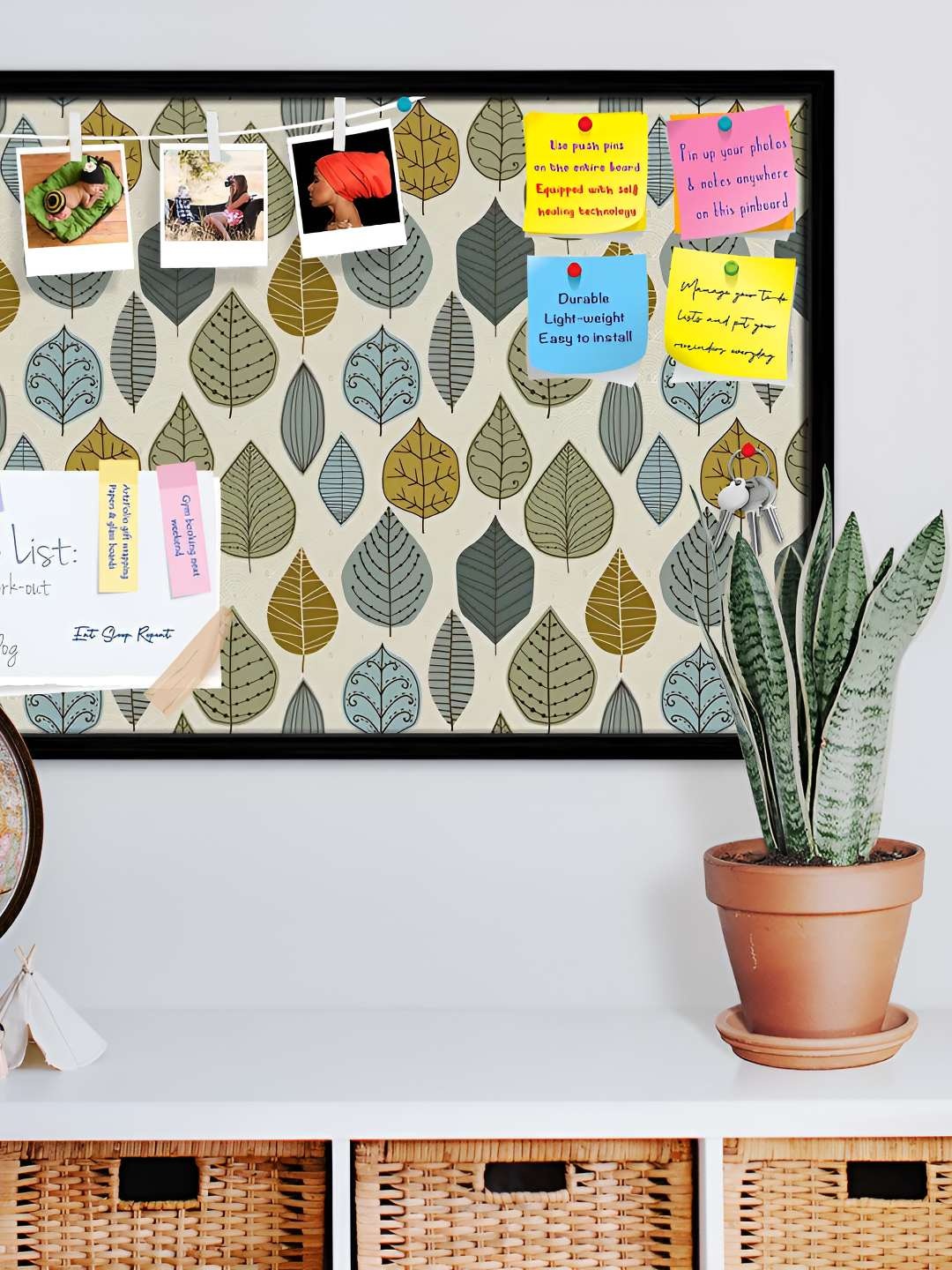 

ArtzFolio Wooden Notice Pin Board, Multi
