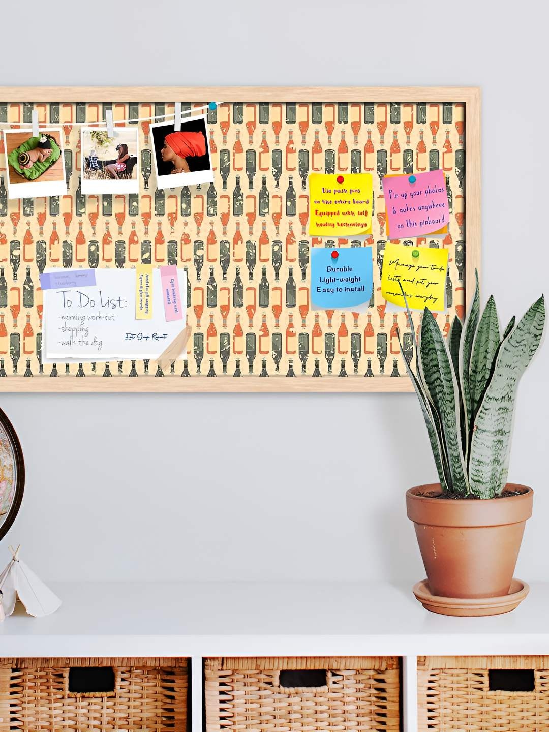 

ArtzFolio Wooden Notice Pin Board, Multi