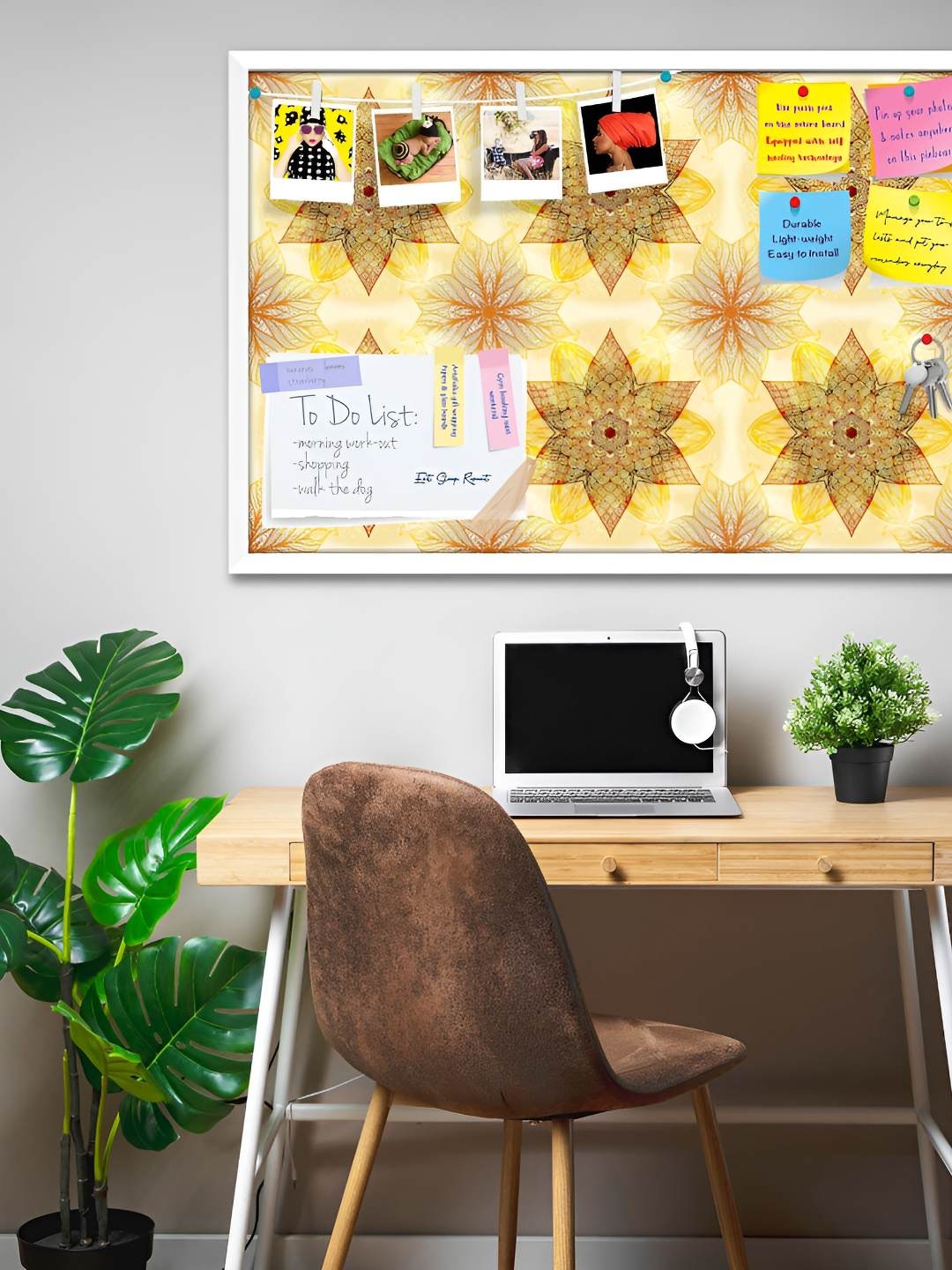 

ArtzFolio Wooden Notice Pin Board, Multi