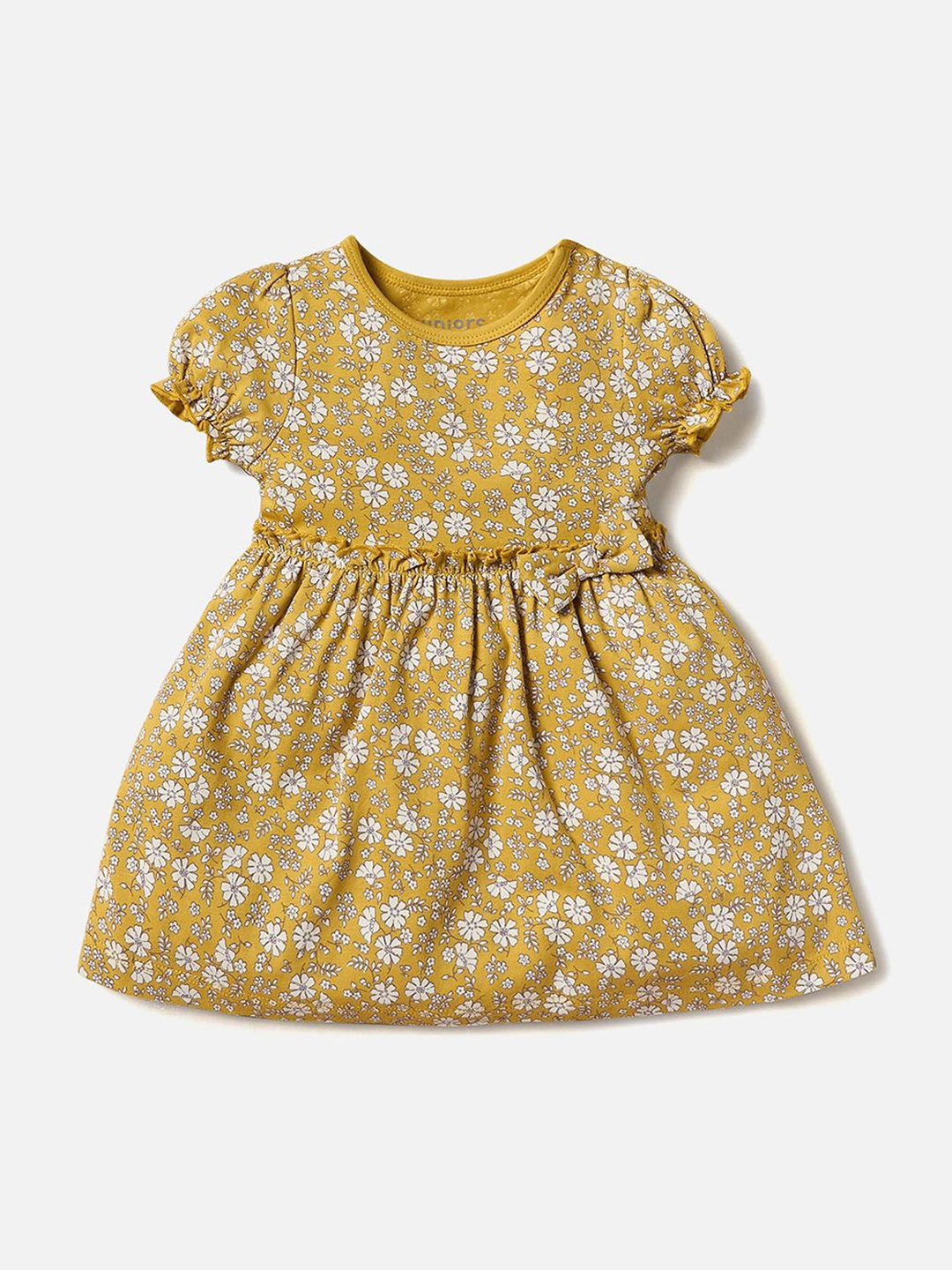 

Juniors by Babyshop Girls Floral Printed Fit & Flare Dress, Yellow