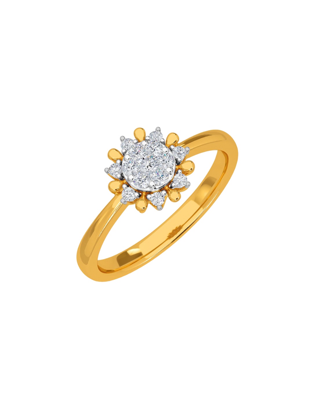 

KISNA DIAMOND AND GOLD JEWELLERY 14KT Finger Ring Diamond 1.84 gm