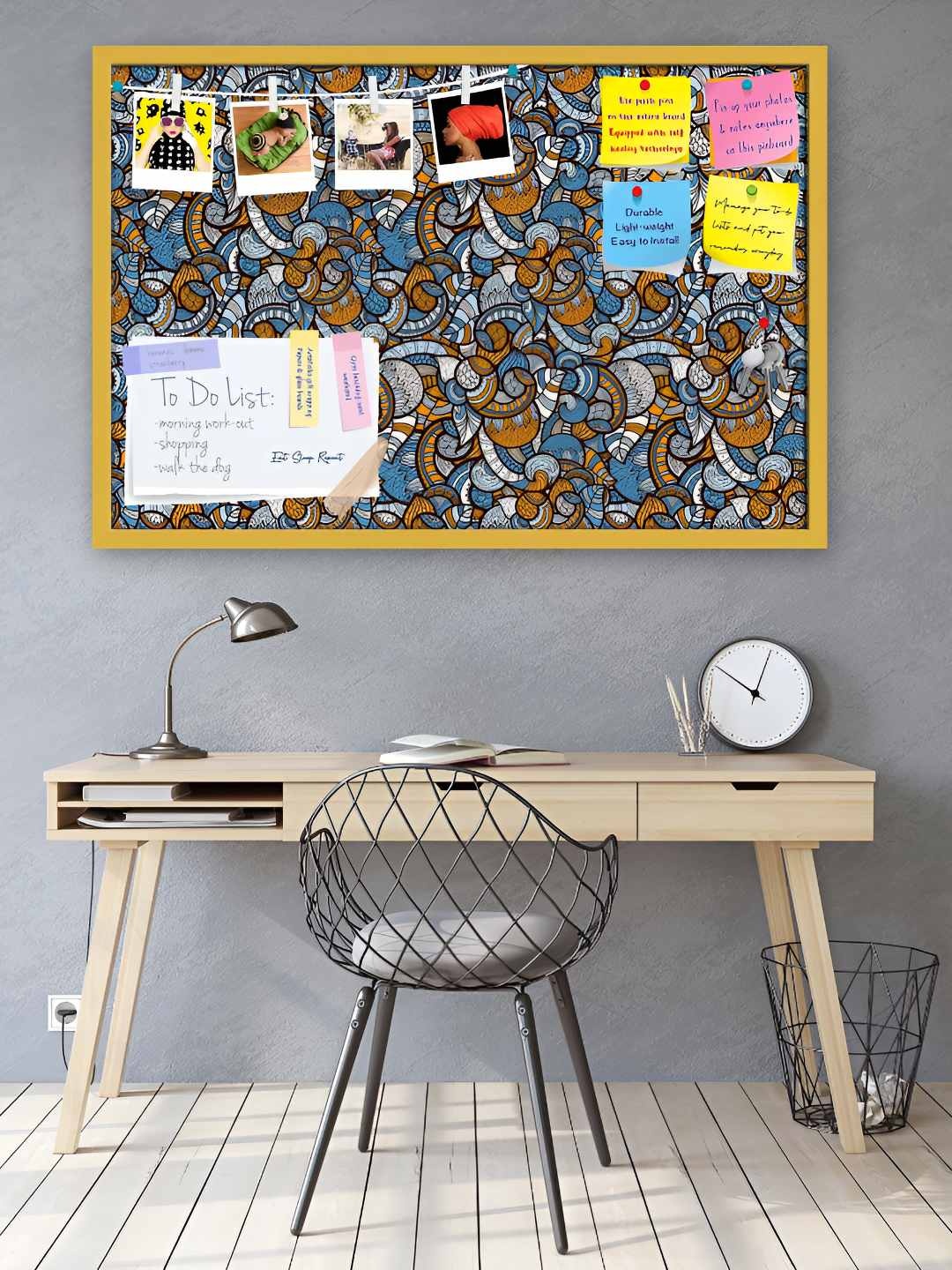 

ArtzFolio Wooden Notice Pin Board, Multi