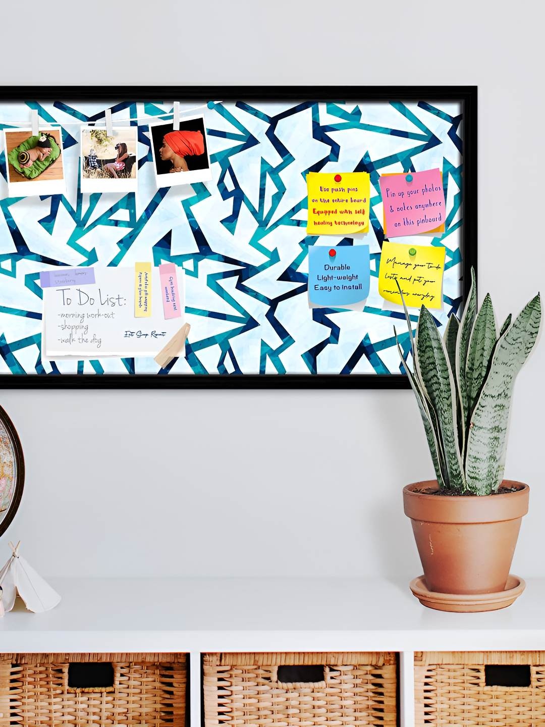 

ArtzFolio Wooden Notice Pin Board, Multi