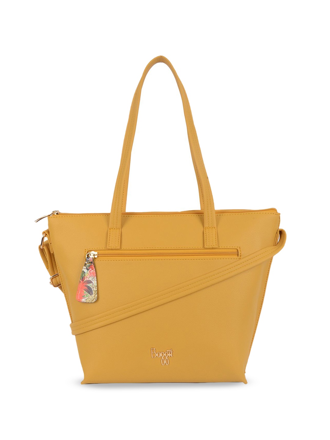 

Baggit PU Structured Tote Bag with Tasselled, Yellow