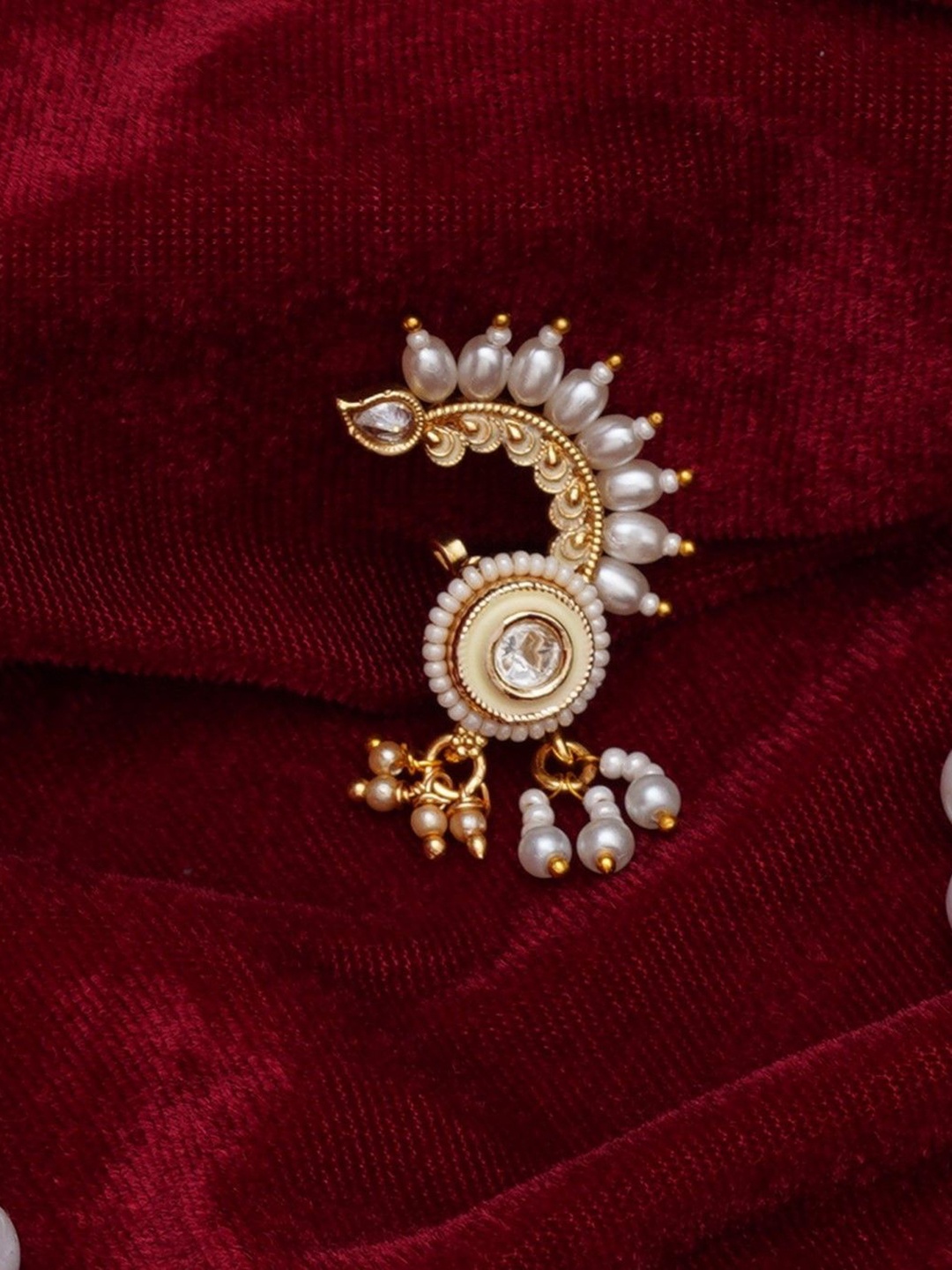 

Mali Fionna Gold-Plated Artificial Stones and Beads Stud Nosepin