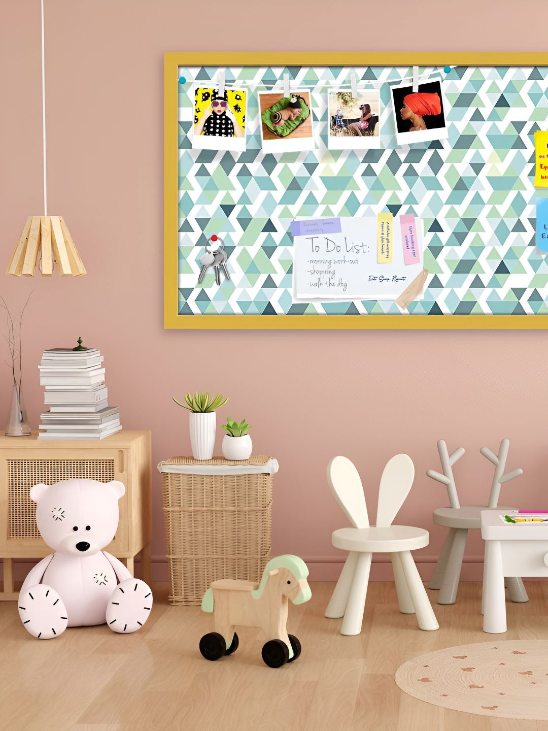 

ArtzFolio Wooden Notice Pin Board, Multi